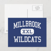 Millbrook - Wildcats - Hoch - Raleigh Postkarte (Vorne/Hinten)