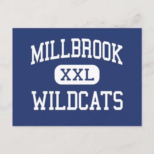 Millbrook - Wildcats - Hoch - Raleigh Postkarte (Vorderseite)