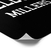 Millburn High School Hs Millburn Nj Retro Srts Poster (Ecke)