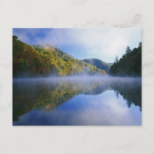 Millcreek Lake und Herbstfarben bei Sonnenaufgang, Postkarte