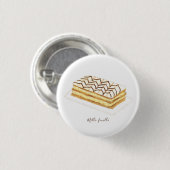 Mille-feuille Konditorei Aquarell Button (Vorne & Hinten)