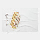 Mille-feuille Konditorei Aquarell Geschirrtuch (Horizontal)