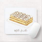 Mille-feuille Konditorei Aquarell Mousepad (Mit Mouse)