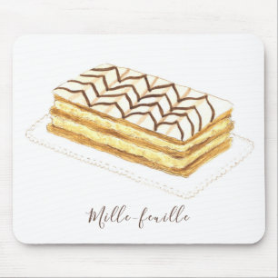 Mille-feuille Konditorei Aquarell Mousepad
