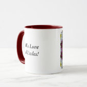 Mille Fleur Crosshatch Blume Tasse (Vorderseite Links)