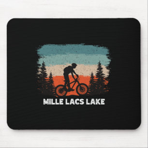 Mille Lacs Lake Mountainbiken Sonnenuntergang Retr Mousepad
