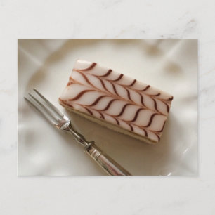 Millefeuille Cream Slice Postcard Postkarte