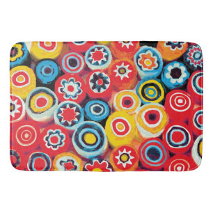 Millefiori Abstrakte Blume Badematte