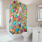 Millefiori Duschvorhang (Beispiel)