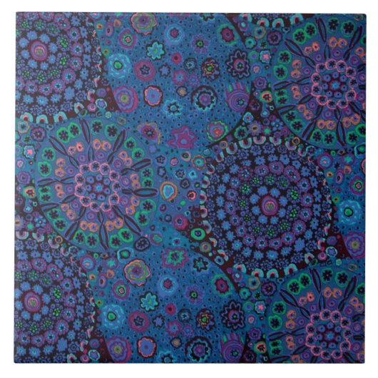 Millefiori Fliese (Vorderseite)