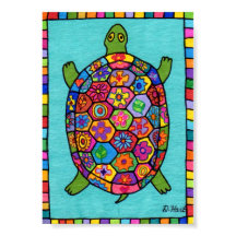 Millefiori Mosaic Turtle Mini Folk