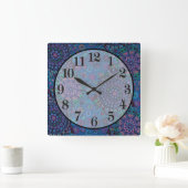 Millefiori Quadratische Wanduhr (Zuhause)