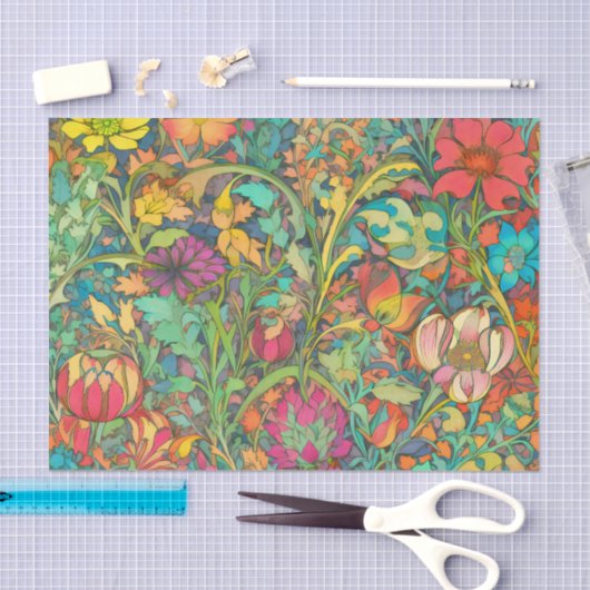 MILLEFLEUR-Dekopapier Seidenpapier (Handwerk)