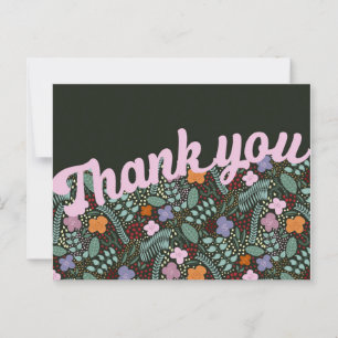 Millefleur Stilvolle Blume Warme Töne Postkarte
