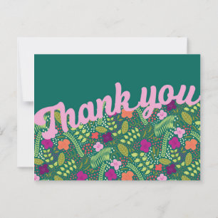 Millefleur Stylisierte Blume Jewel Tones Vielen Da Postkarte