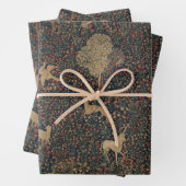 Millefleurs Tapestes mit Tieren Geschenkpapier Set (Beispiel)