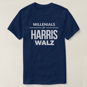Millenials für Harris Walz T-Shirt