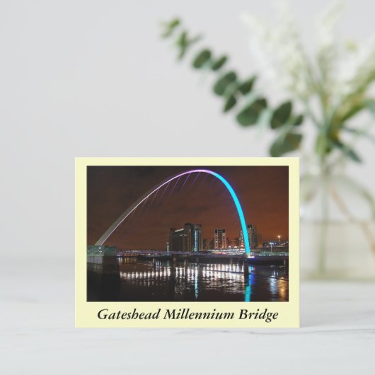 Millenium Bridge, Gateshead Postkarte (Stehend Vorderseite)