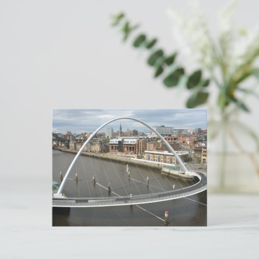 Millenium Bridge Newcastle England Post Card Postkarte (Stehend Vorderseite)