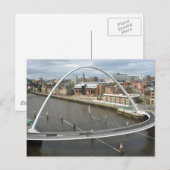 Millenium Bridge Newcastle England Post Card Postkarte (Vorne/Hinten)