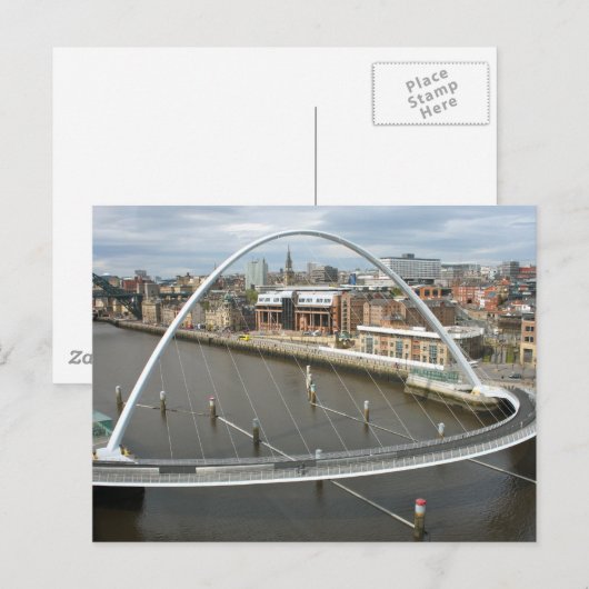 Millenium Bridge Newcastle England Post Card Postkarte (Vorne/Hinten)