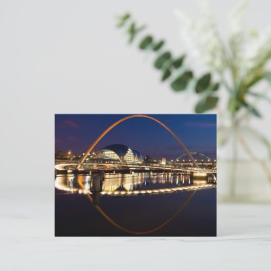 Millenium Bridge Newcastle Postkarte (Stehend Vorderseite)