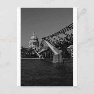 Millenium Bridge und St. Pauls Kathedrale Postkarte