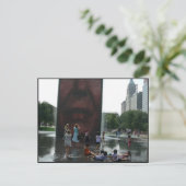 Millenium Park Fotain Postkarte (Stehend Vorderseite)
