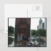 Millenium Park Fotain Postkarte (Vorne/Hinten)