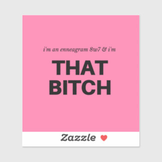 Millenneagramm 8w7 Aufkleber