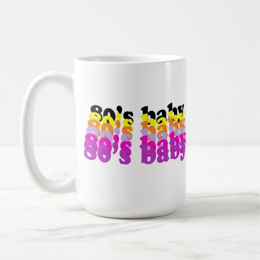 Millennial 80s birthday born eighties GEN X 1980s  Kaffeetasse (Links)