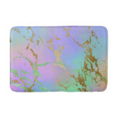 Millennial Marble | Playful Rainbow Pastel Ombre Badematte (Vorderseite)