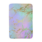 Millennial Marble | Playful Rainbow Pastel Ombre Badematte (Vorderseite Vertikal)