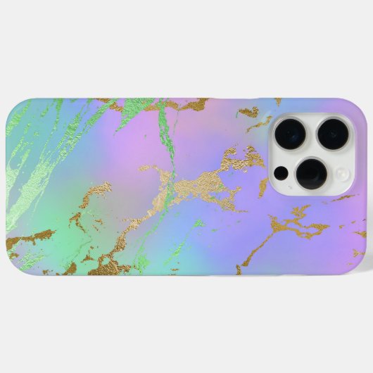 Millennial Marble | Playful Rainbow Pastel Ombre Case-Mate iPhone Hülle (Rückseite (Horizontal))