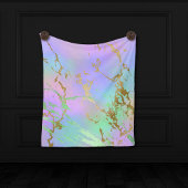 Millennial Marble | Playful Rainbow Pastel Ombre Fleecedecke