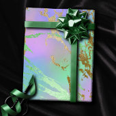 Millennial Marble | Playful Rainbow Pastel Ombre Geschenkpapier