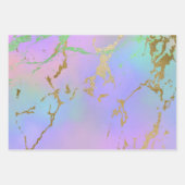 Millennial Marble | Playful Rainbow Pastel Ombre Geschenkpapier Set (Vorderseite 2)