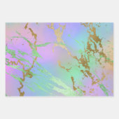 Millennial Marble | Playful Rainbow Pastel Ombre Geschenkpapier Set (Vorderseite)
