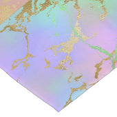 Millennial Marble | Playful Rainbow Pastel Ombre Kurzer Tischläufer (Ecke)