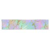 Millennial Marble | Playful Rainbow Pastel Ombre Kurzer Tischläufer (Horizontal)