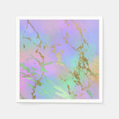 Millennial Marble | Playful Rainbow Pastel Ombre Serviette (Vorderseite)