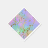 Millennial Marble | Playful Rainbow Pastel Ombre Serviette (Ecke)