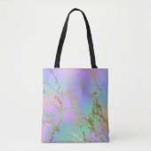Millennial Marble | Playful Rainbow Pastel Ombre Tasche (Vorderseite)