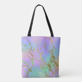 Millennial Marble | Playful Rainbow Pastel Ombre Tasche (Rückseite)