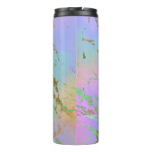 Millennial Marble | Playful Rainbow Pastel Ombre Thermosbecher (Rückseite)