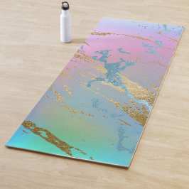 Millennial Marble | Playful Rainbow Pastel Ombre Yogamatte