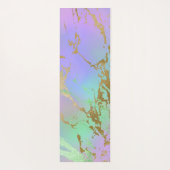 Millennial Marble | Playful Rainbow Pastel Ombre Yogamatte (Rückseite)