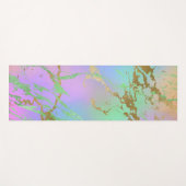 Millennial Marble | Playful Rainbow Pastel Ombre Yogamatte (Vorderseite (Horizontal))