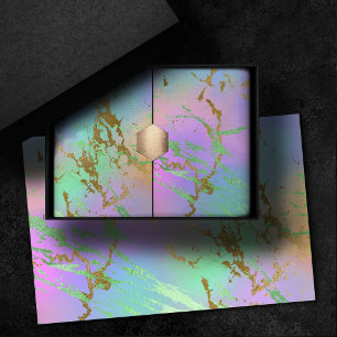 Millennial Marble Spielerischer Regenbogen-Paste Seidenpapier