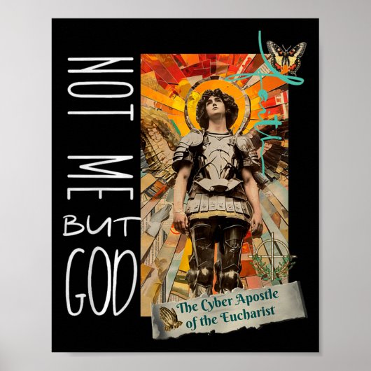 Millennial Saint The Eucharist Not Me God Premium Poster (Vorne)